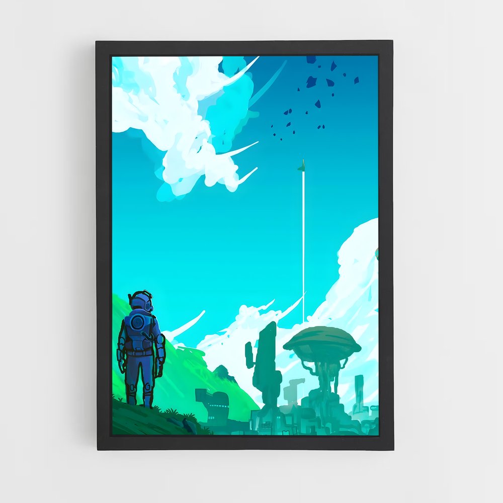 Poster man sky voyager – affiche No man sky (vue 2)